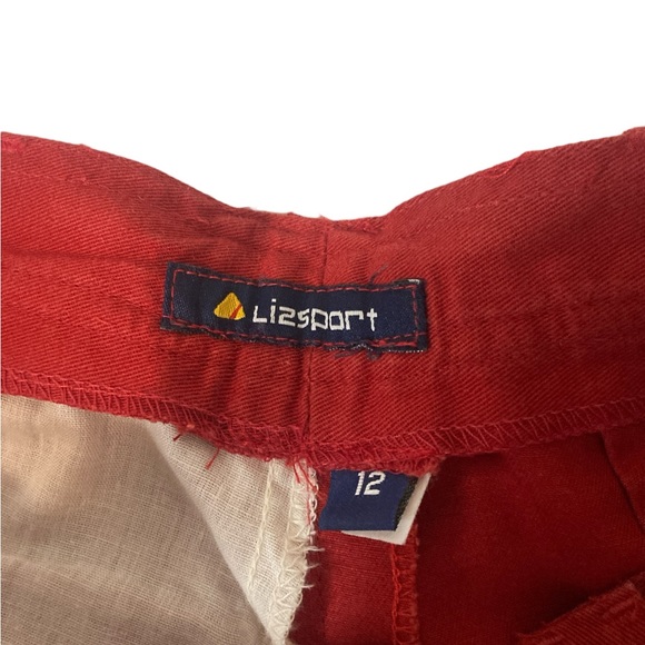 VTG Lizwear 80s Red Shorts- SUPER HIGH WAIST-SZ 12- FANTASTIC! - Picture 4 of 4